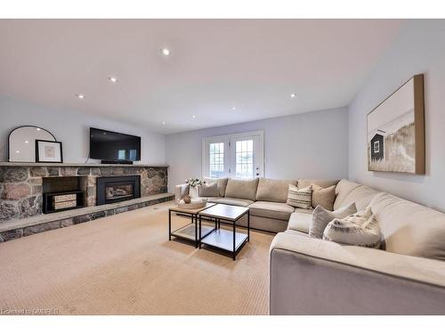 275 Chantenay Drive, Mississauga, ON - Indoor Photo Showing Living Room With Fireplace