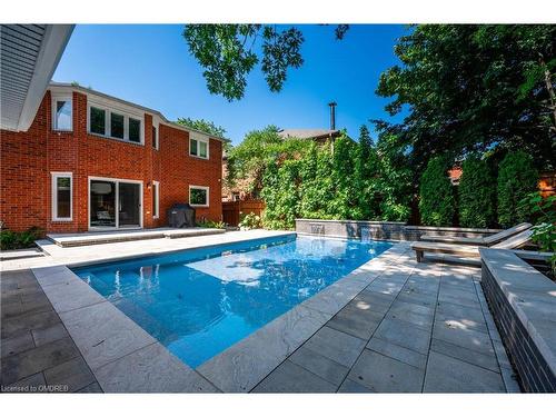 1217 Bowman Drive, Oakville, ON - Outdoor With In Ground Pool With Deck Patio Veranda