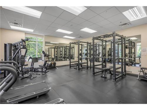 205-90 Charlton Avenue West, Hamilton, ON - Indoor Photo Showing Gym Room