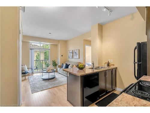 205-90 Charlton Avenue West, Hamilton, ON - Indoor Photo Showing Kitchen With Double Sink