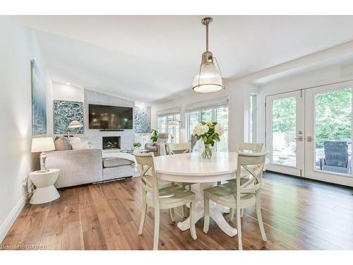 284 Lawson Street, Oakville, ON - Indoor Photo Showing Dining Room With Fireplace