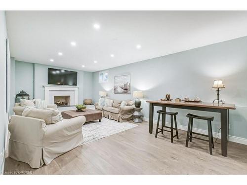 284 Lawson Street, Oakville, ON - Indoor Photo Showing Living Room With Fireplace