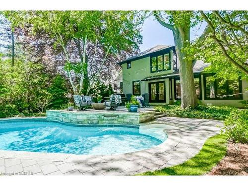 284 Lawson Street, Oakville, ON - Outdoor With In Ground Pool