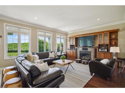 3352 Skipton Lane, Oakville, ON - Indoor Photo Showing Living Room With Fireplace