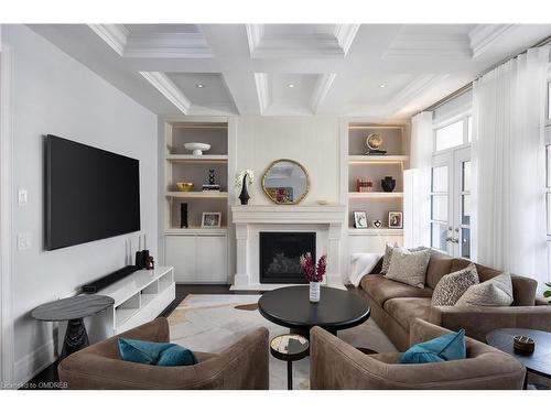 279 Rebecca Street, Oakville, ON - Indoor Photo Showing Living Room With Fireplace