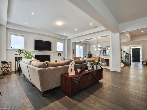 2302 Hyacinth Crescent, Oakville, ON - Indoor Photo Showing Living Room With Fireplace