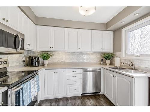 107 Madison Court W, Welland, ON - Indoor Photo Showing Kitchen With Double Sink