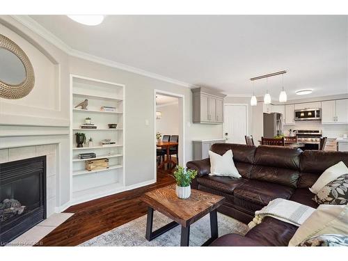 2471 Nettlecreek Crescent, Oakville, ON - Indoor Photo Showing Living Room With Fireplace