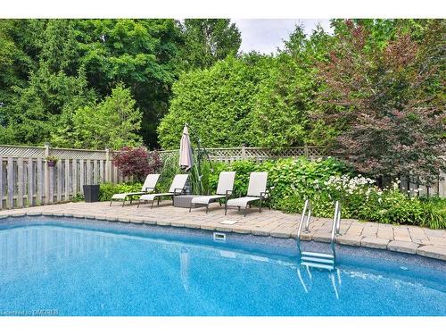 435 The Thicket, Mississauga, ON - Outdoor With In Ground Pool With Backyard
