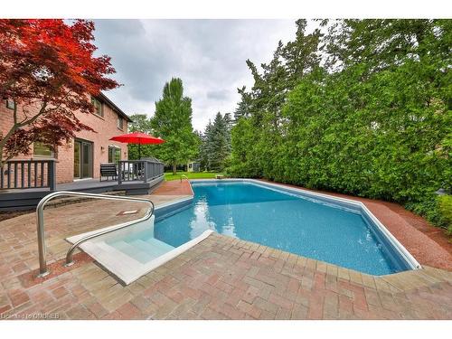 2050 Saint Andrews Place, Mississauga, ON - Outdoor With In Ground Pool With Deck Patio Veranda With Backyard