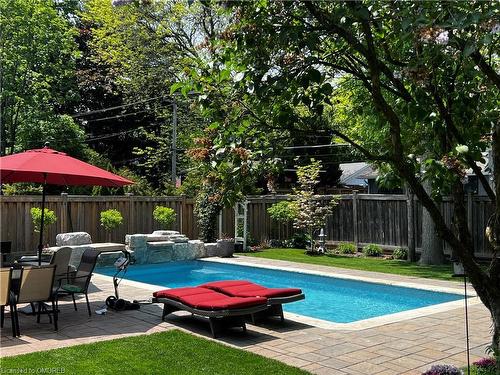 5247 Spruce Avenue, Burlington, ON - Outdoor With In Ground Pool With Backyard