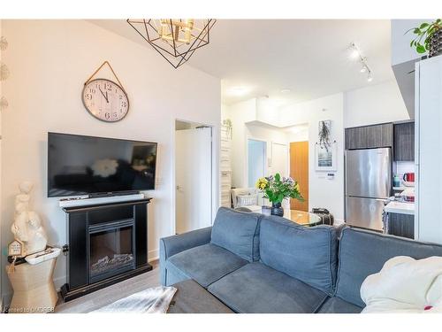 2014-30 Shore Breeze Drive, Toronto, ON - Indoor Photo Showing Living Room With Fireplace