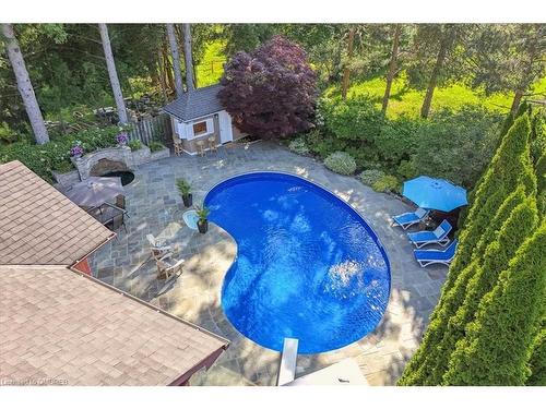 1301 Bunsden Avenue, Mississauga, ON - Outdoor With In Ground Pool With Backyard