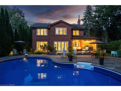 1301 Bunsden Avenue, Mississauga, ON - Outdoor With In Ground Pool With Deck Patio Veranda