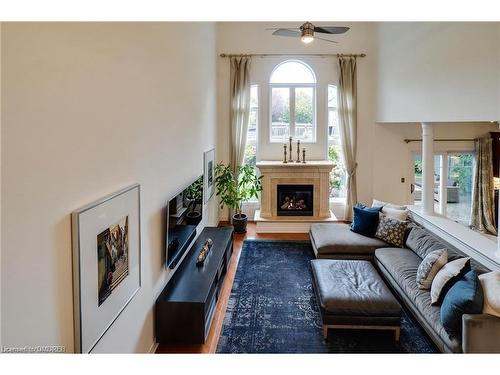 2301 Hertfordshire Way, Oakville, ON - Indoor Photo Showing Living Room With Fireplace