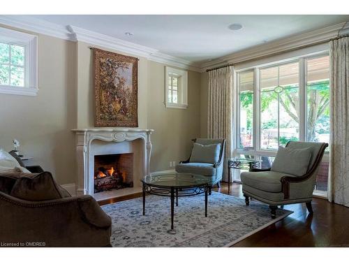 282 Dalewood Drive, Oakville, ON - Indoor Photo Showing Living Room With Fireplace