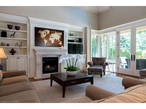 282 Dalewood Drive, Oakville, ON - Indoor Photo Showing Living Room With Fireplace