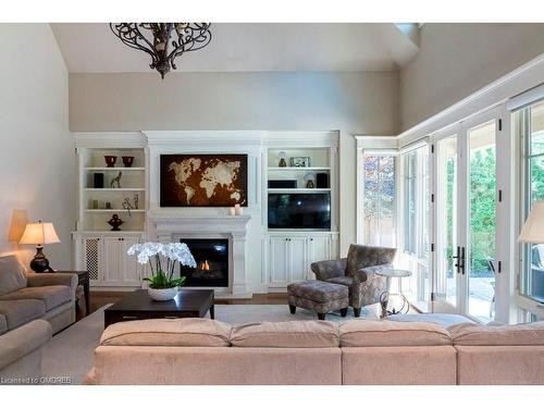 282 Dalewood Drive, Oakville, ON - Indoor Photo Showing Living Room With Fireplace