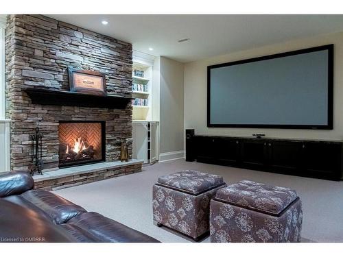 282 Dalewood Drive, Oakville, ON - Indoor With Fireplace