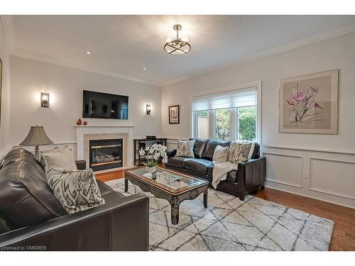 1389 Creekwood Trail, Oakville, ON - Indoor Photo Showing Living Room With Fireplace