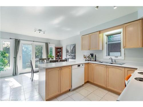 2265 Brays Lane, Oakville, ON - Indoor Photo Showing Kitchen With Double Sink