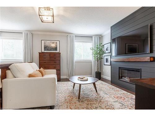 2438 Montagne Avenue, Oakville, ON - Indoor Photo Showing Living Room With Fireplace