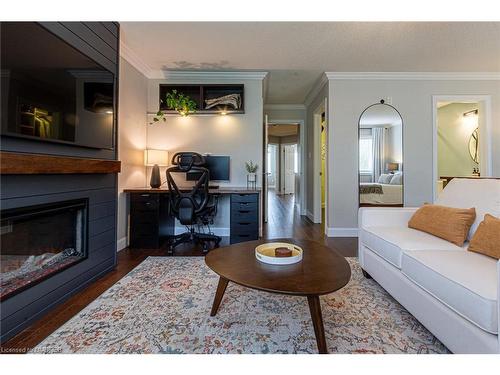 2438 Montagne Avenue, Oakville, ON - Indoor Photo Showing Living Room With Fireplace