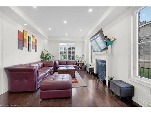 220 Great Falls Boulevard, Waterdown, ON - Indoor Photo Showing Living Room With Fireplace