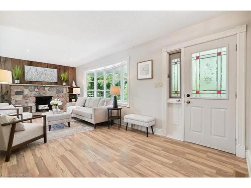 7689 5 Side Road, Halton Hills, ON - Indoor Photo Showing Living Room With Fireplace