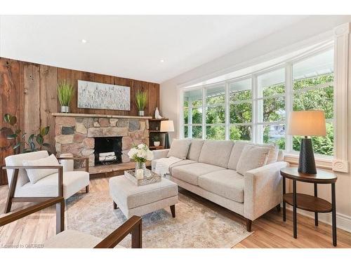 7689 5 Side Road, Halton Hills, ON - Indoor Photo Showing Living Room With Fireplace