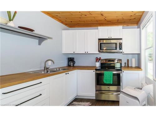 684A South Shore Road, South River, ON - Indoor Photo Showing Kitchen With Double Sink