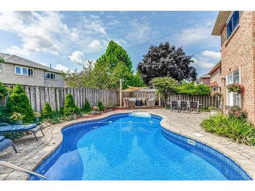 322 Leacock Avenue, Oakville, ON - Outdoor With In Ground Pool With Deck Patio Veranda With Backyard