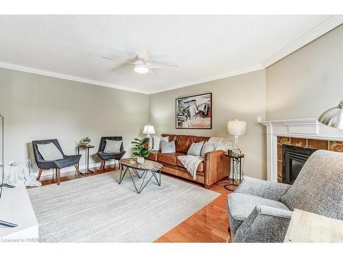 322 Leacock Avenue, Oakville, ON - Indoor Photo Showing Living Room With Fireplace