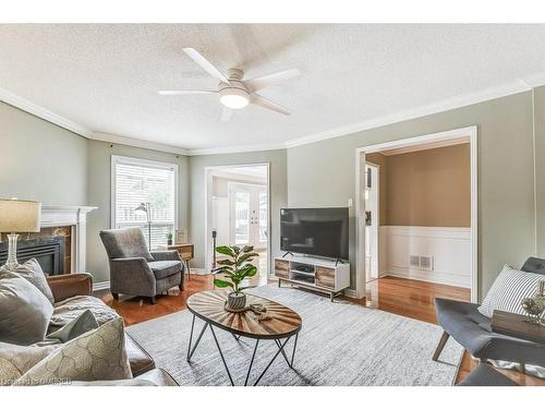 322 Leacock Avenue, Oakville, ON - Indoor Photo Showing Living Room With Fireplace