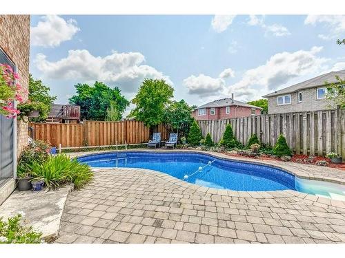 322 Leacock Avenue, Oakville, ON - Outdoor With In Ground Pool With Deck Patio Veranda With Backyard