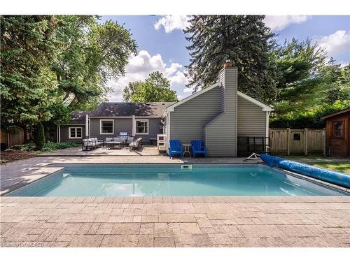 505 Patricia Drive, Oakville, ON - Outdoor With In Ground Pool With Backyard