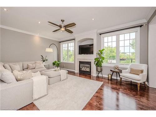 2366 Valleyridge Drive, Oakville, ON - Indoor Photo Showing Living Room With Fireplace