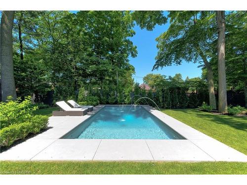 2102 Glenforest Crescent, Oakville, ON - Outdoor With In Ground Pool With Backyard