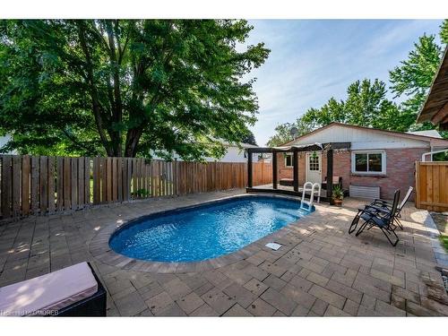 532 Churchill Avenue, Milton, ON - Outdoor With In Ground Pool With Deck Patio Veranda With Backyard