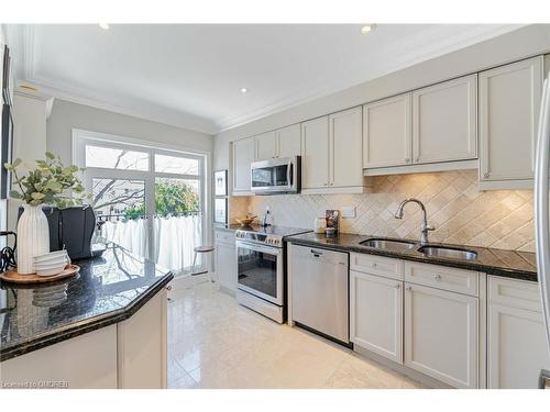 331 Robinson Street, Oakville, ON - Indoor Photo Showing Kitchen With Double Sink