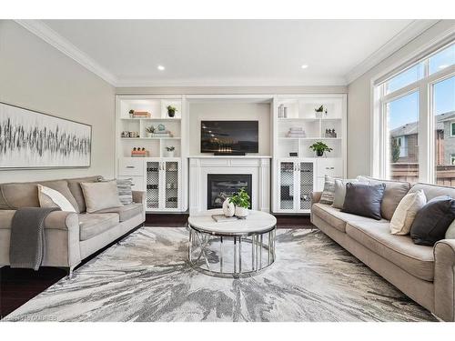 3316 Stalybridge Drive, Oakville, ON - Indoor Photo Showing Living Room With Fireplace