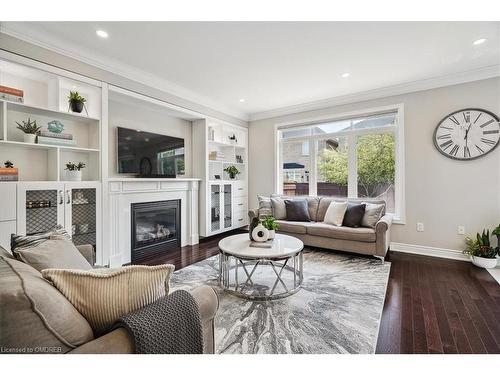 3316 Stalybridge Drive, Oakville, ON - Indoor Photo Showing Living Room With Fireplace