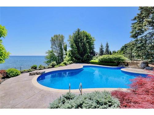 4038 Lakeshore Road, Burlington, ON - Outdoor With In Ground Pool With Backyard