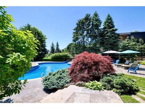 4038 Lakeshore Road, Burlington, ON - Outdoor With In Ground Pool With Backyard