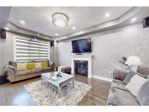 164 Belmore Court Court, Milton, ON - Indoor Photo Showing Living Room With Fireplace