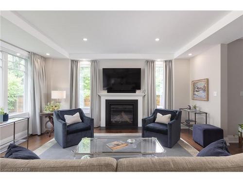 180 Chisholm Street, Oakville, ON - Indoor Photo Showing Living Room With Fireplace