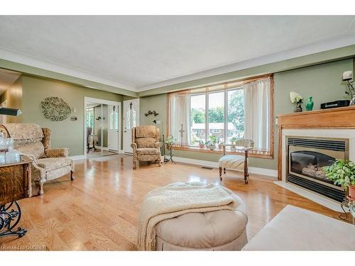 2299 Fassel Avenue, Burlington, ON - Indoor Photo Showing Living Room With Fireplace