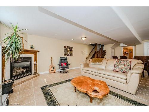 2299 Fassel Avenue, Burlington, ON - Indoor Photo Showing Living Room With Fireplace