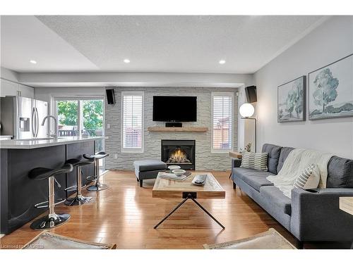 4223 Cole Crescent, Burlington, ON - Indoor Photo Showing Living Room With Fireplace