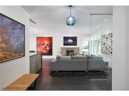 54 Holyrood Avenue, Oakville, ON - Indoor Photo Showing Living Room With Fireplace